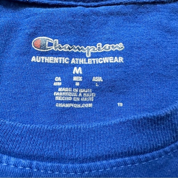 ⭐️ 5 for $25 Champion Blue Tee Size M - Picture 3 of 4
